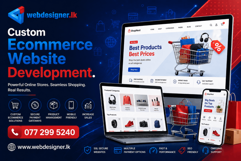 Custom Ecommerce Website Development