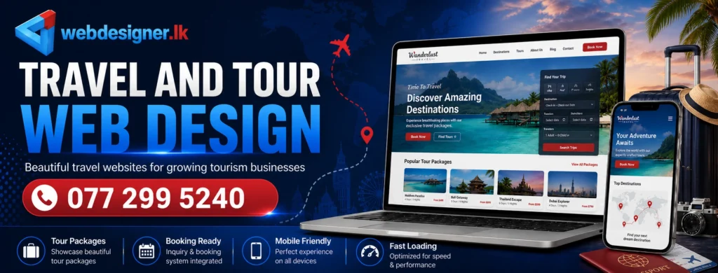 Travel and tour web design 4 Travel and Tour Web Design Sri Lanka
