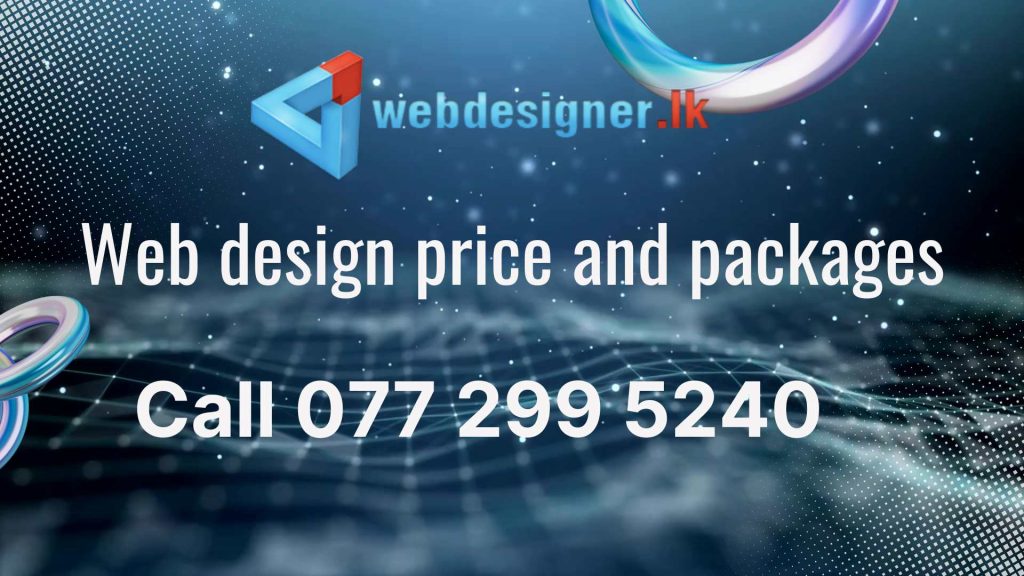 sri lankan web design price packages