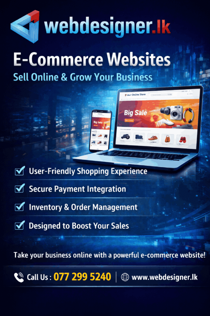 E commerce website design sri lanka