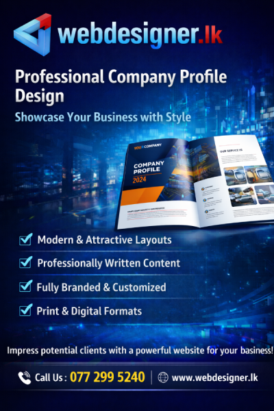 business company profile design sri lanka