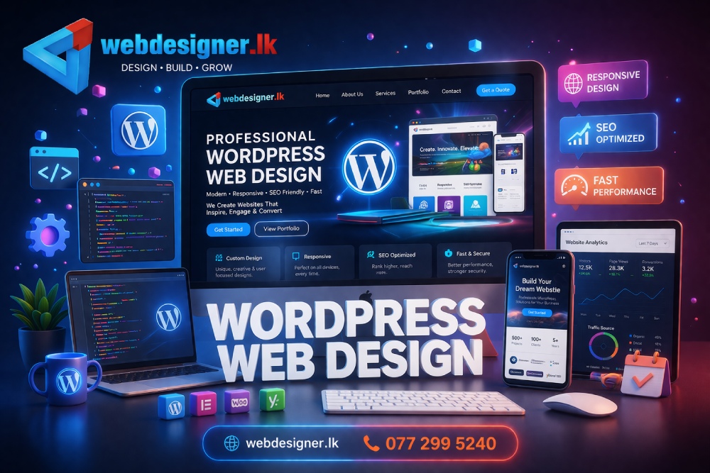 Professional WordPress web design in Sri Lanka