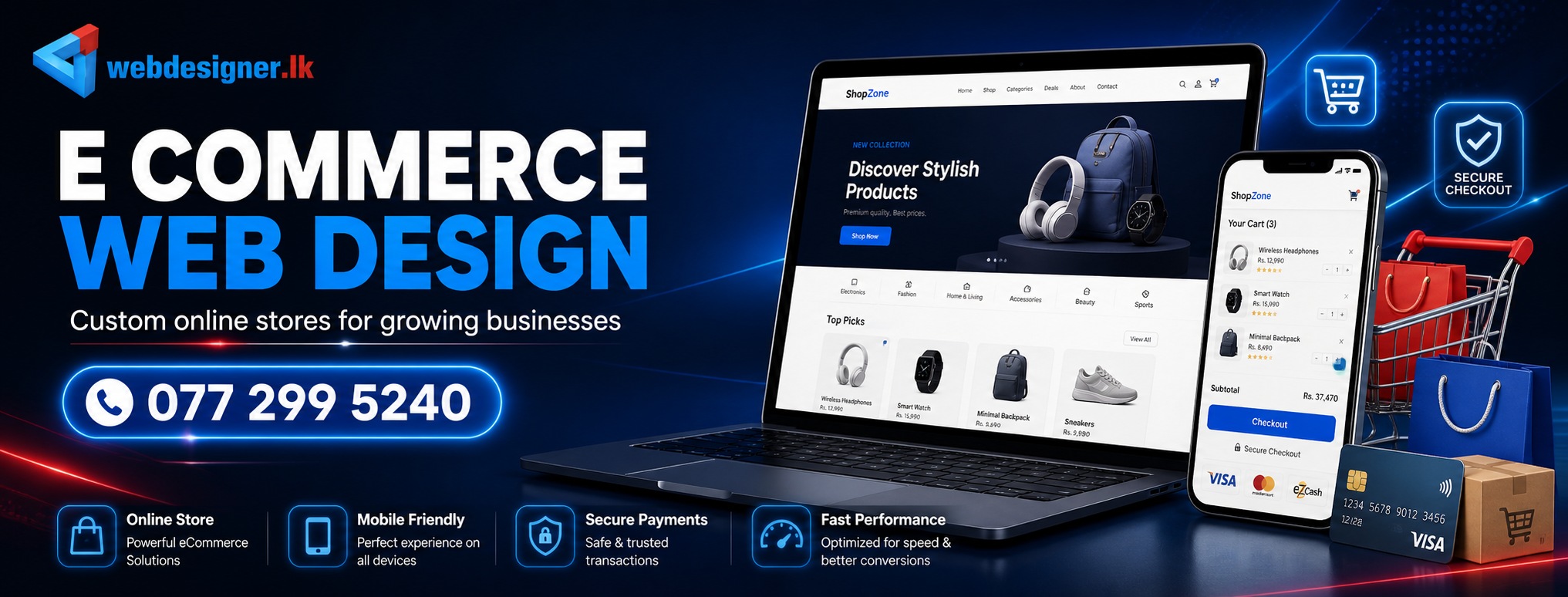E Commerce Web Design Company | WebDesigner.lk