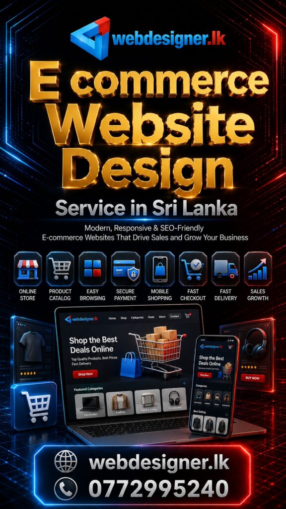 How to Choose the Best Web Design Company in Colombo 4 Professional eCommerce website design services in Sri Lanka with secure online shopping systems, mobile-friendly layouts, and payment gateway integration.