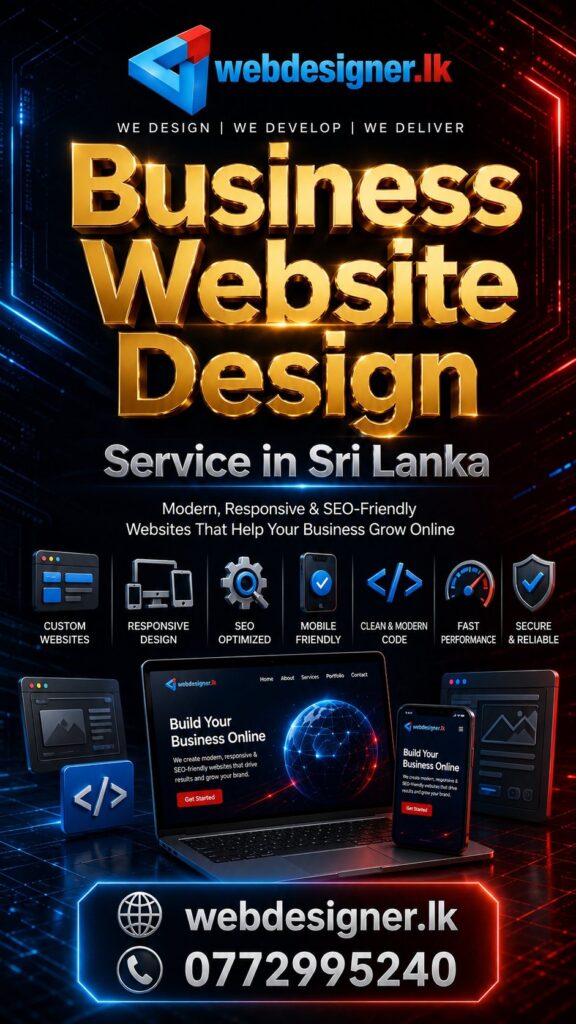 Business Website Design Services in Sri Lanka