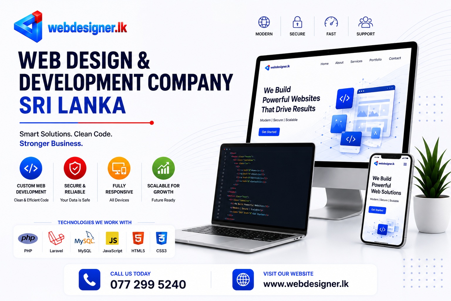 Web development services for Sri Lankan businesses with custom coding and modern technology