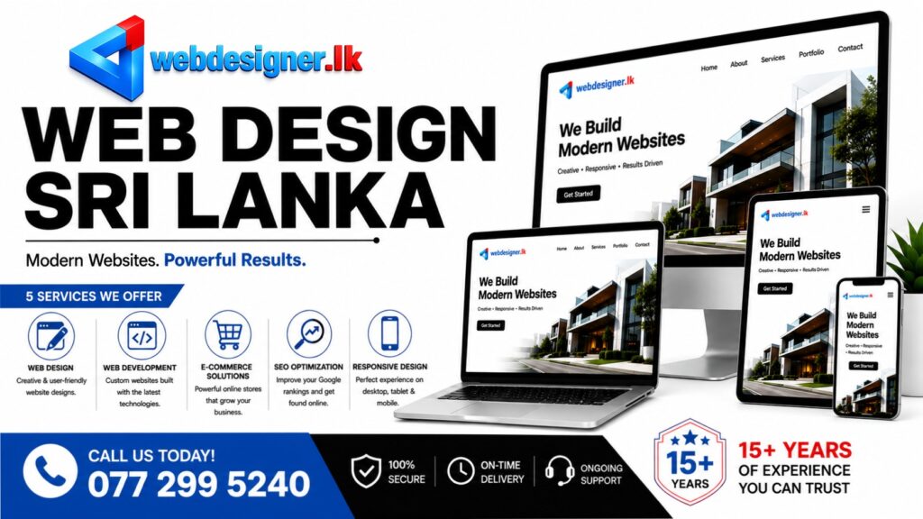 web designers in Sri Lanka creating professional websites