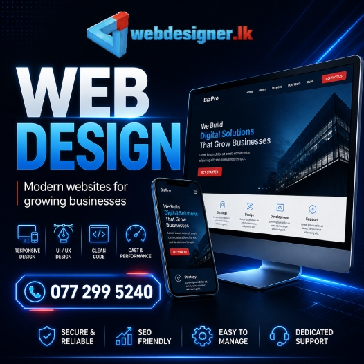 Custom Website Development Sri Lanka by Experienced Website Designers and Developers