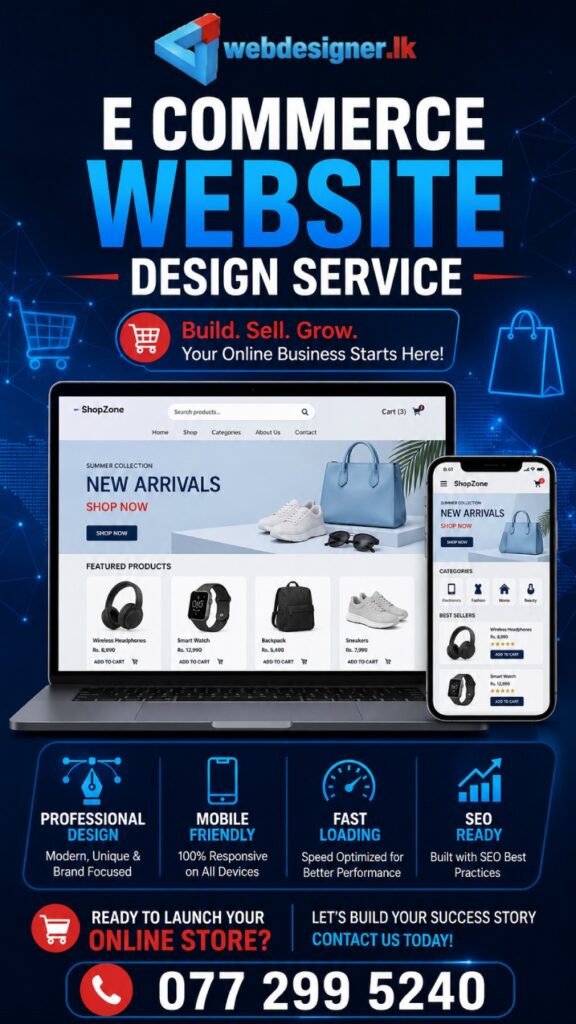 ecommerce website development sri lanka